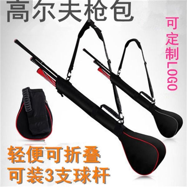 

Golf gun bag, men's and women's foldable light ball bag can hold 3 clubs