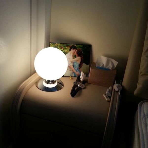 

table lamps modern brief glass ball lamp child bed