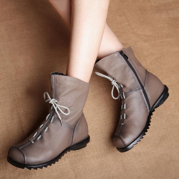 

boots boots, autumn and winter low heel leather short warm women's, Black