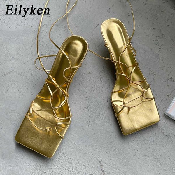 

2022 classic luxury fashion women sandals thin low heel lace up rome summer gladiator casual narrow band shoes big size 40 paris designer, Black