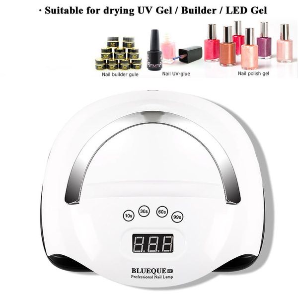 

led nail lamp gel polish dryer 4 timer setting with portable handle phone holder fingernail toenail curing dryers