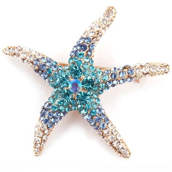 

zreh korean brooches version pins full starfish pentagram versatile fashion korean version accessories diamond diamondfull starfish pentag, Gray