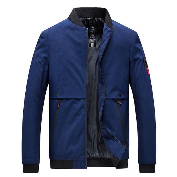 

men's jackets 2021 woodvoice brand mens outerwear coat man stylish bomber jacket male stand collar solid slim jaqueta masculina, Black;brown