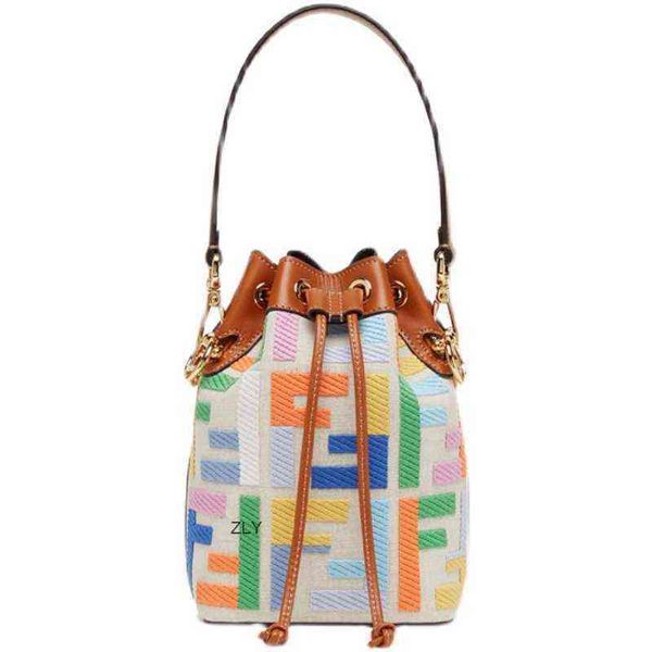 

new rainbow mini bucket bag in spring and summer zly bags