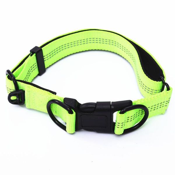

reflective dog collar soft neoprene filled and breathable nylon pet adjustable 12 colors harnesses & lead supplies collars leashes