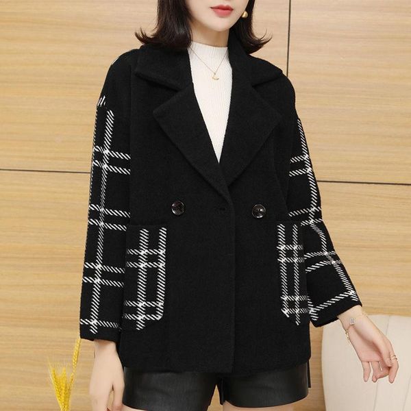 

women's fur & faux women coat 2021 fashion winter jacket real natural collar loose long parkas big outerwear, Black