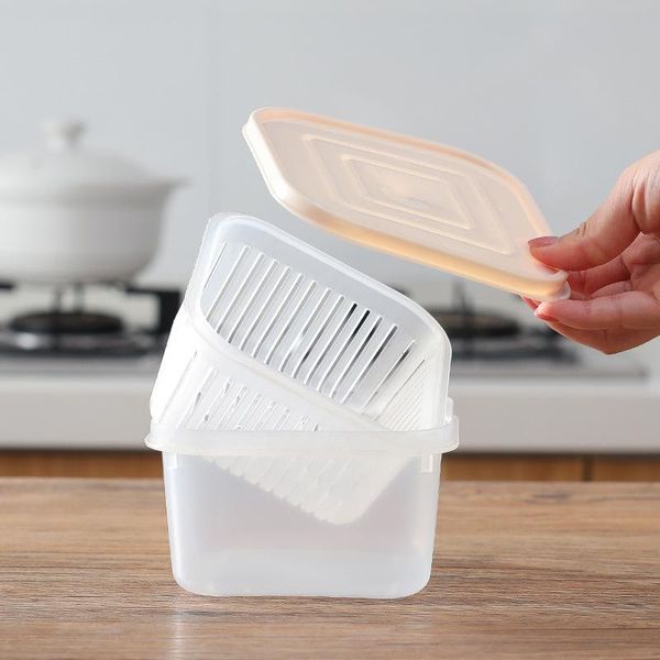 

storage bottles & jars box plastic square ingredients refrigerated with lid ginger and garlic fruit preservation