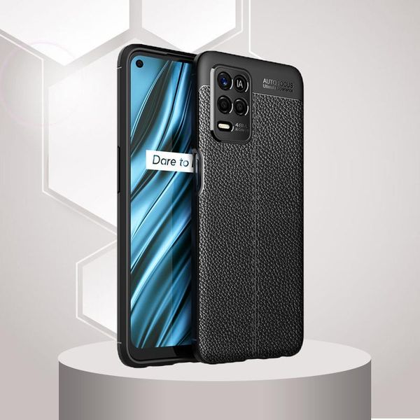 

cell phone pouches for realme narzo 30 5g case leather silicone shockproof bumper soft 30a