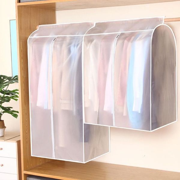 

clothing & wardrobe storage large capacity translucent clothes cover protector dustproof hanging bag with full zipper waterproof for