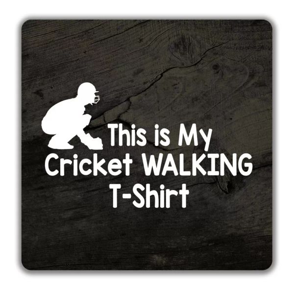 

This is my Cricket T-Shirt 2 Pack Coasters - 9cm x 9cm, White;black