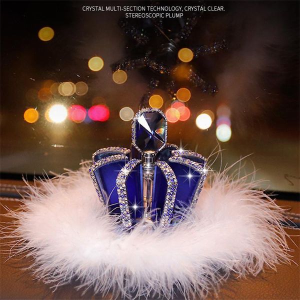 

car perfume crystal crown and ornaments interiors automotive air freshner freshener