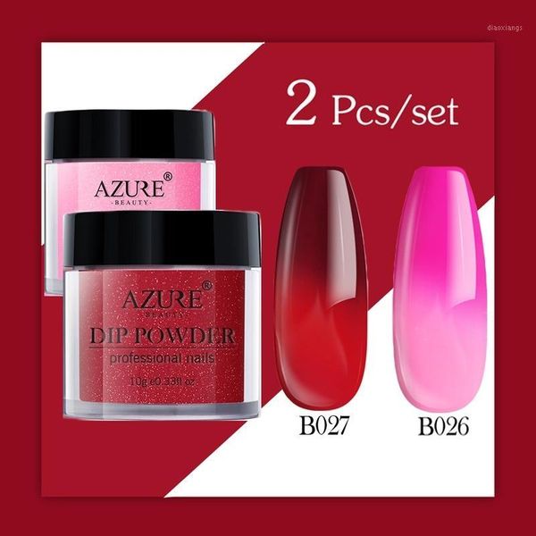 

beauty 2pcs/lot dipping powder glitter nail sets shiny gradient color dip soak off activator1, Silver;gold