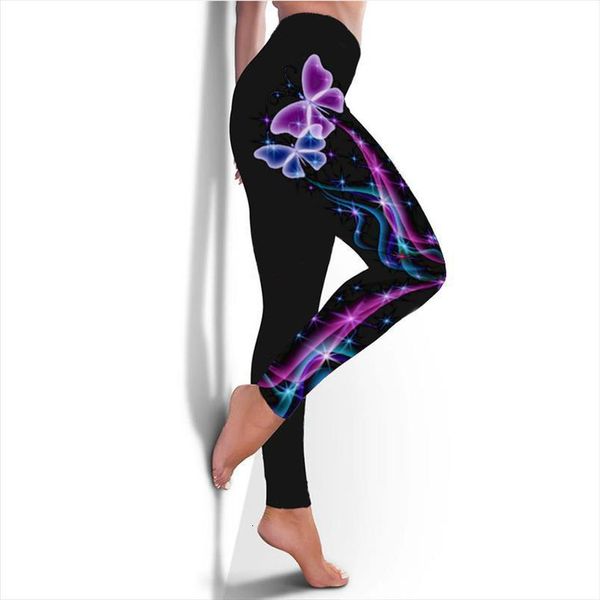 

high waist flash butterfly womens leggings plus size sports workout ankle length pants ladies fashion fitness leggins y2k, Black