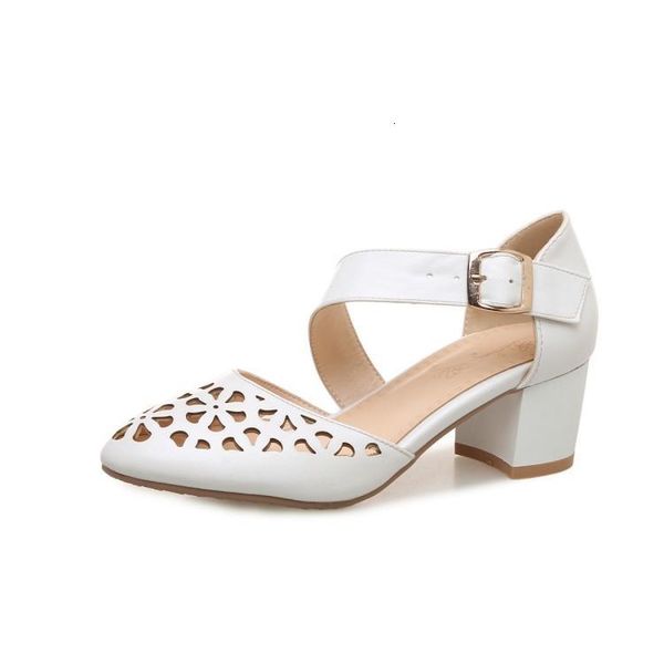 

sandals big size hollow sandals high heels women shoes woman summer ladies 1mtg, Black