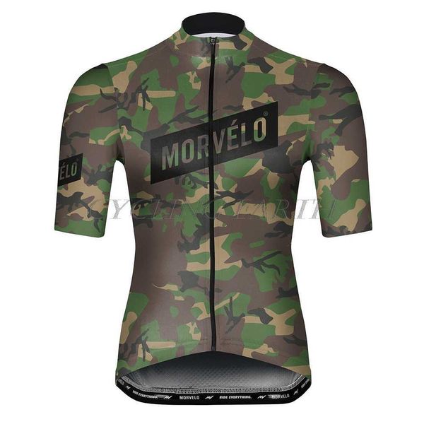 Morvelo Erkekler Jersey 2021 Yaz Bisiklet Gömlek Yarış Spor Bisiklet Kısa Kollu Maillot Ropa Ciclismo Nefes Giyim H1020