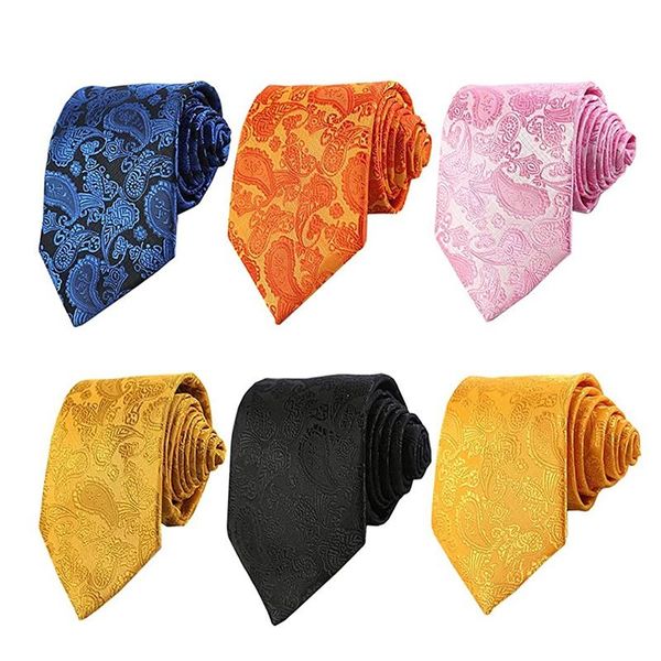 

neck ties uclio 6 pcs fashion neckties classic men's jacquard woven men, Blue;purple