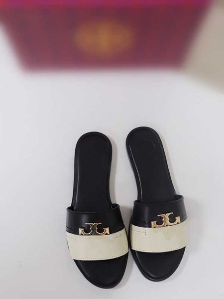 

2021 designer slippers women pure color banded flats sandals leather embellished baguette pattern ladies letter beach 35-42 gg&#13g2021, Black