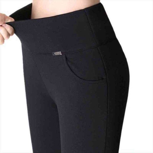 

large size casual long loose women capris tall waist spring autumn trousers female stretch, Black;white