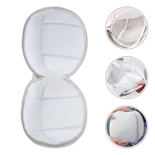 

pc mesh laundry bag anti-deformation underwear spherical wash (white) bags