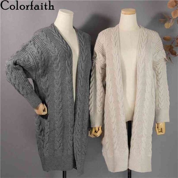 

winter spring women's sweater v-neck midi cardigan vintage elegant korean style oversize lady swc1250jx 210427, White;black