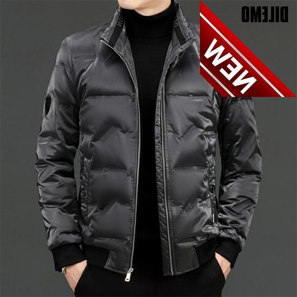 

winter designer brand casual fashion 90% white duck down jacket mens wenter streetwear windbreaker puffer coats clothes, Black