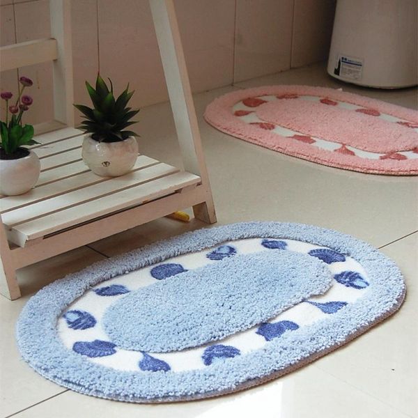 

soft carpet polyester bathroom anti-slip mat bedroom cute waterproof foot bath mats