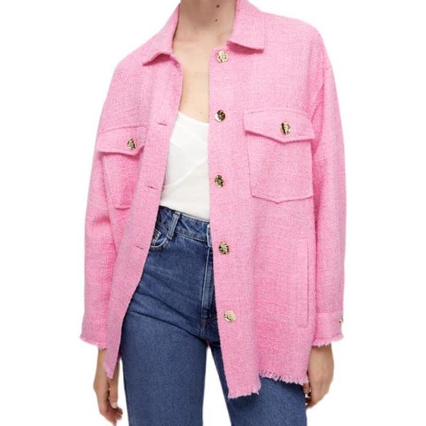 

women's jackets xikom 2021 women pure pink turndown collar long sleeve shirt style outerwear female vintage slim casual, Black;brown