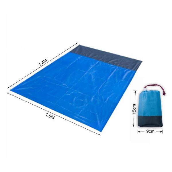 

waterproof camping mat outdoor hiking portable beach sand blanket folding with storage bag pads