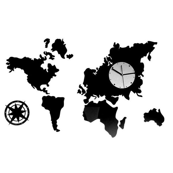 

creative diy 3d wall clock acrylic stickers clocks