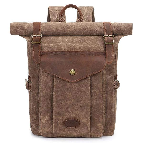 

backpack waterproof waxed canvas 15.6 in. laptop