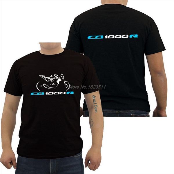 

fashion casual short sleeve men t shirt cotton motorcycle cb1000r cb 1000 r hip hop tees streetwear, White;black