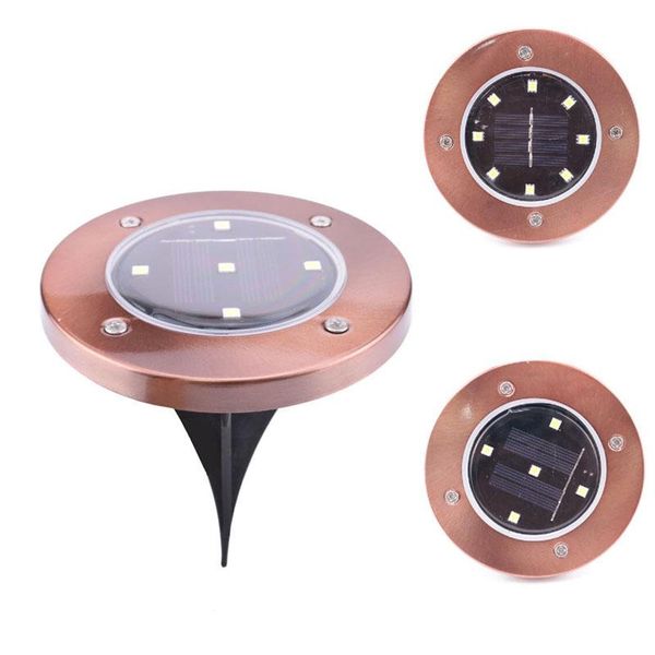 

exterior solar power led lamp ip65 waterproof lawn underground garden yard decoration lampara with 5-led 8-led ww cw 50pcs/lot lamps