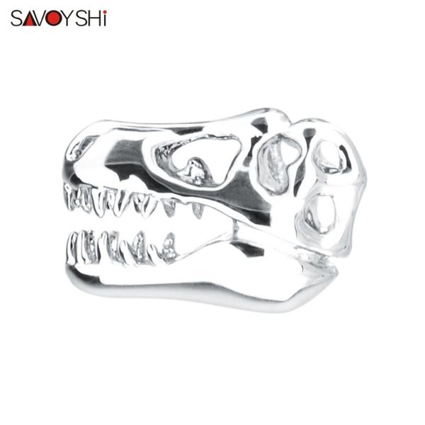 

pins, brooches savoyshi silver plated dinosaur skull men lapel pin pins fine gift for mens/ladies clothes collars party jewelry, Gray