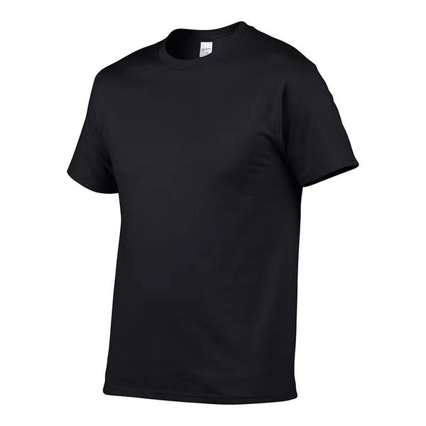 

men's t-shirts cotton t-shirt o-neck short sleeve solid color tee casual loose xs-xxxl, White;black