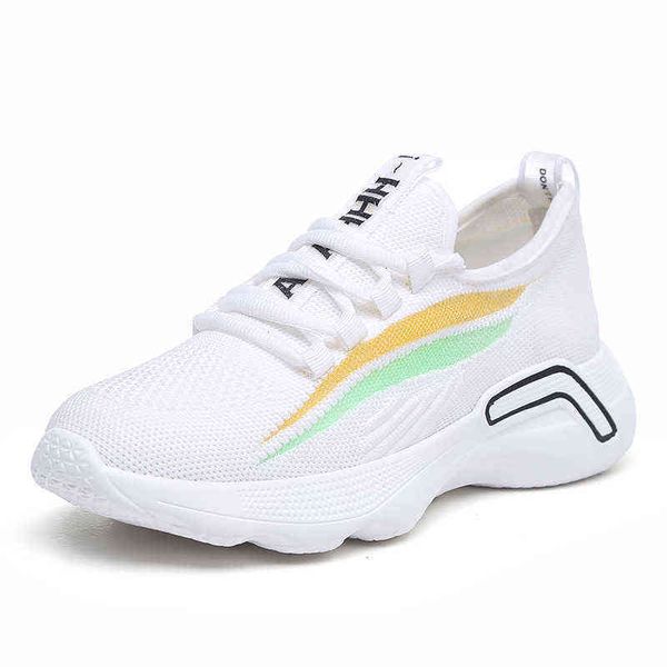 

spring and summer 2021 breathable shoes, flying woven for women, korean version, harajuku versatile sports net