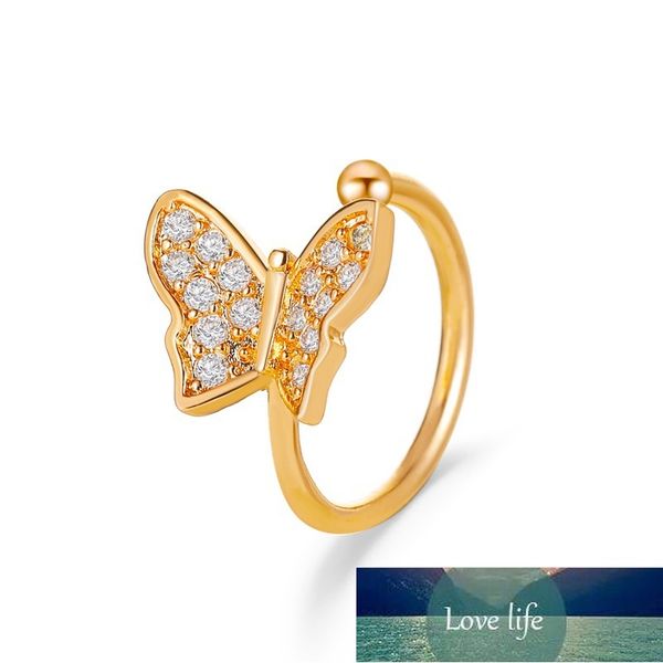 

korean earrings crystal butterfly clip earrings for women earing without hole jewelry fake earring single ear clip earings gift factory pric, Silver