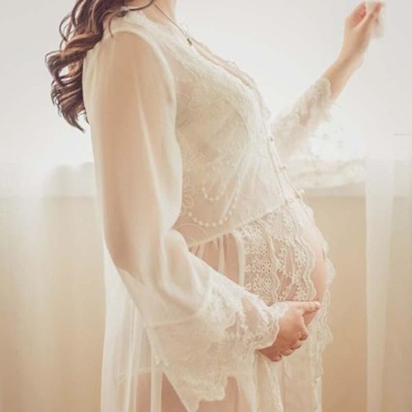 

maternity dresses fashion lace white pography props pregnant dress pregnancy for po