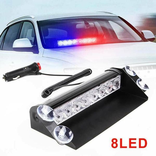 

working light quality universal car truck emergency flasher dash strobe warning day running flash led 8 flashing mode 12v lamp