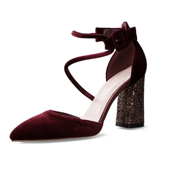 

women fashion shoes spring autumn high heels black blue sandals platform lady party girls sandalia feminina