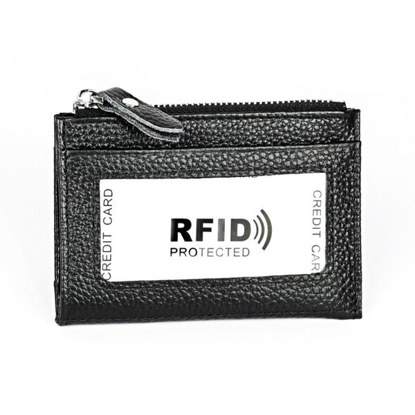 

card holders slim cardholder men thin genuine leather pack women solid color id holder black coffe rose fashion trendy bag, Brown;gray