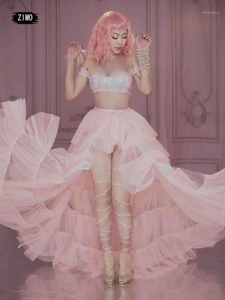 

women's jumpsuits & rompers pink stage jumpsuit diamond dance gogo night women for birthday wedding party club drag queen costumes conc, Black;white