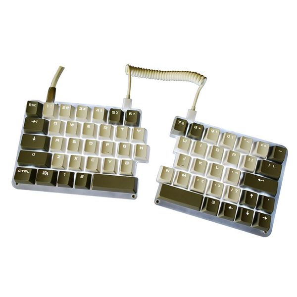 

keyboards 24 macro 62 programmable split mechanical keyboard for windows macos combinational key 2 parts with softaware