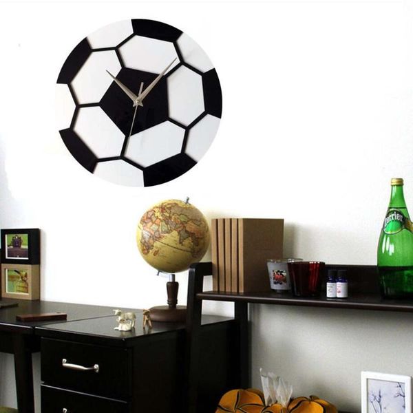 

wall clocks diy football silent quartz clock home decor souvenir 12 inch 30 cm decoration unique gift idea for lover