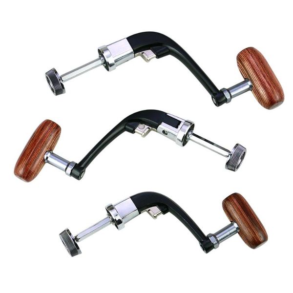 

baitcasting reels spinning reel handle full metal folding rocker for 1000-7000 wheel wooden handshake fishing accessories