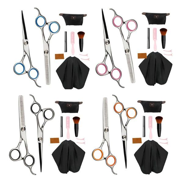 

hair scissors 6 "hairdressing cutting capes cloth thinning set of