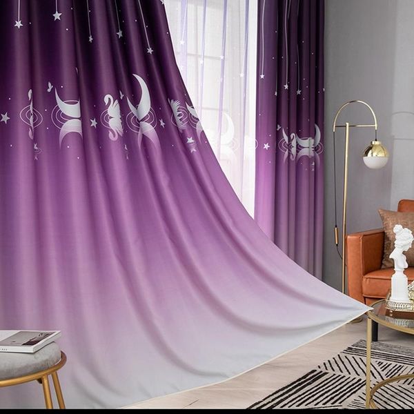 

pastoral window curtain shading for living room bedroom printed valance heat insulation balcony drape decor & drapes