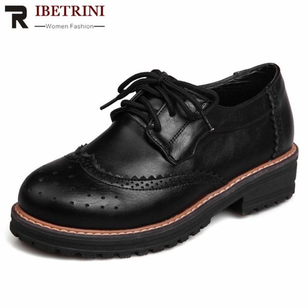

dress shoes ribetrini autumn women retro concise mixed-color pumps med heels platform, Black