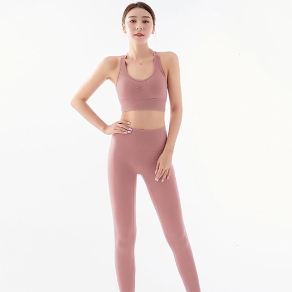 

women's tracksuits tracksuitstwo piece double-sided frosted fabric sports fast drying yoga clothes with large volume discount ji2l, Gray
