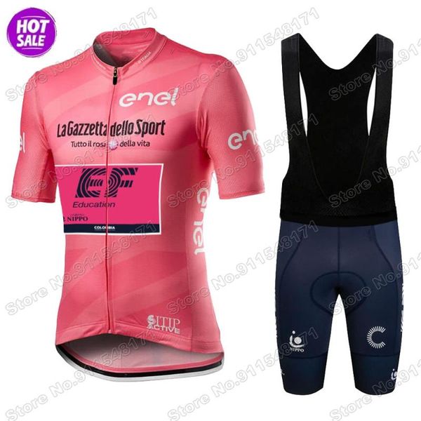

racing sets tour de italia ef 2021 italy mens cycling jersey set summer clothing road bike shirts suit bicycle shorts mtb maillot, Black;blue