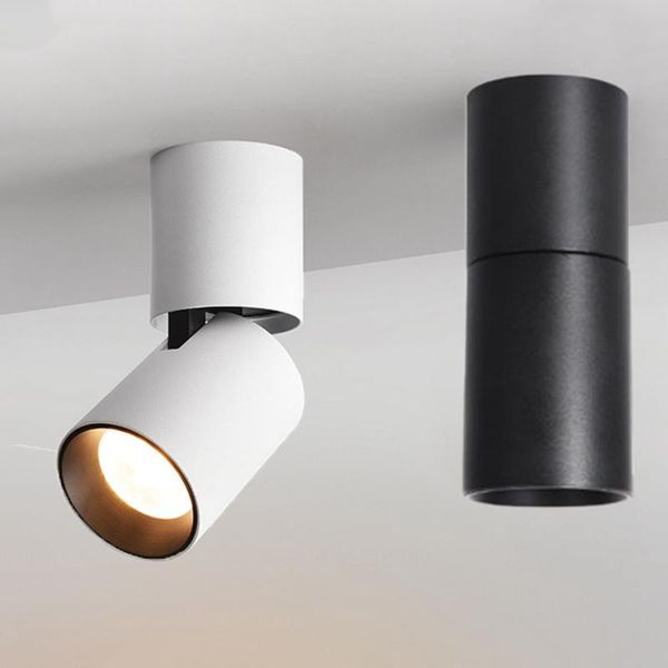 

downlights 1pcs led foldable ceiling light 360 rotatable spot 7w 10w 15w open mounted spotlight ac220v ac110v